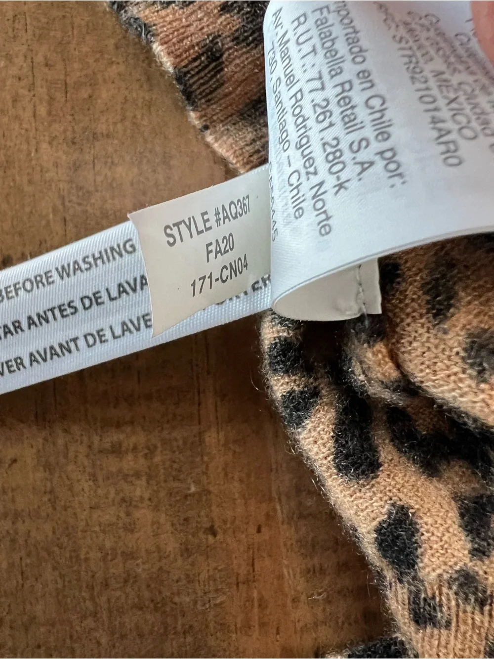 J. Crew Cashmere Animal Print Cardigan Sweater XL